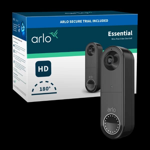 Arlo videoringeklokke WiFi, svart