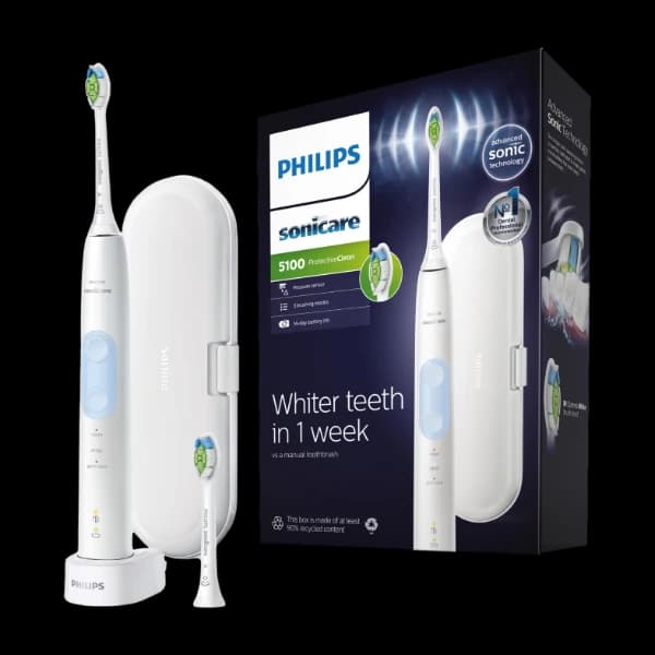 Philips Sonicare ProtectiveClean 5100 elektrisktannbørste, hvit