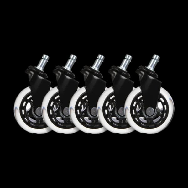EL33T Rubber Casters 3", black 5 pcs