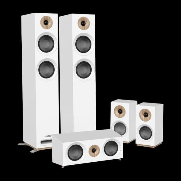 Jamo S 807 HCS 5.0 høyttalersett, hvit