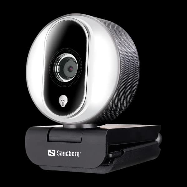 Sandberg 134-12 webkamera 2 MP 1920 X 1080 Piksler USB 2.0 svart, sølv