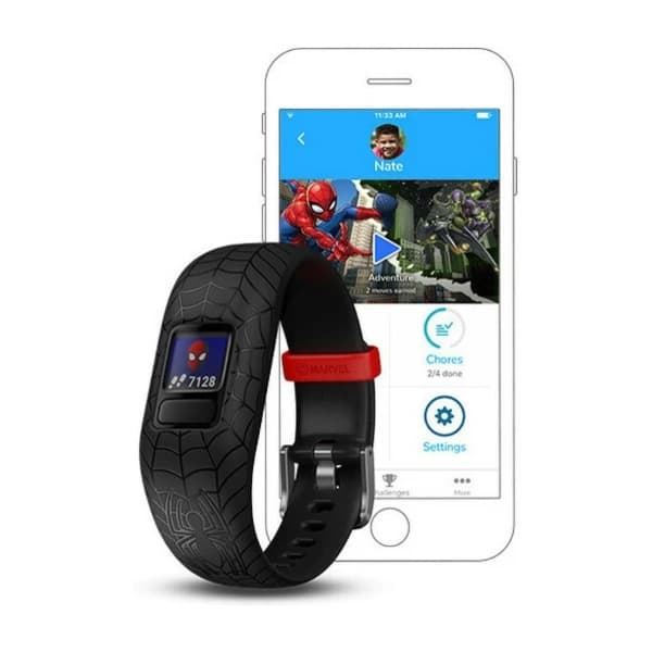 Garmin Vivofit Jr.2 aktivitetsporer Spider-Man, sort