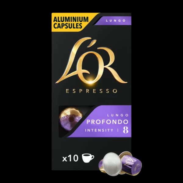 L'Or Lungo Profondo kaffekapsler, 10 stk