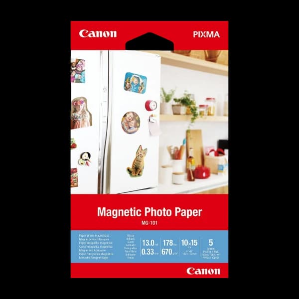 Canon Mg-101 magnetisk Fotopapir 4X6 (5 ark)
