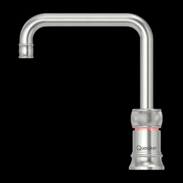 Quooker Classic Nordic Square Kran, stål