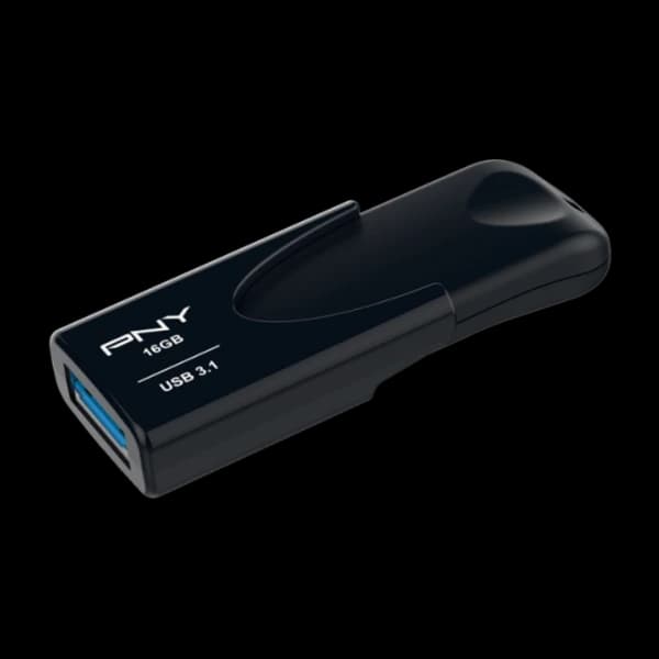 PNY Attache 4 USB-minnepenn 16 GB USB Type-A 3.2 Gen 1 (3.1 Gen 1), svart