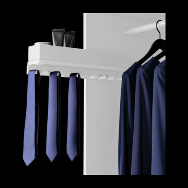 Pelly Slips- og Belteoppbevaring, hvit