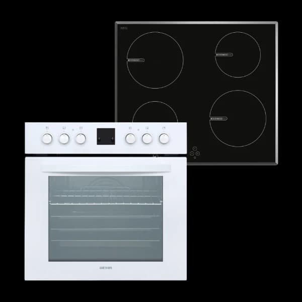 Beha Sb 624 It stekeovn og induksjonstopp, hvit