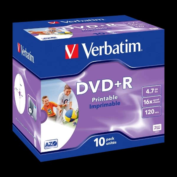 Verbatim Dvd+R 4,7Gb Print 10pk