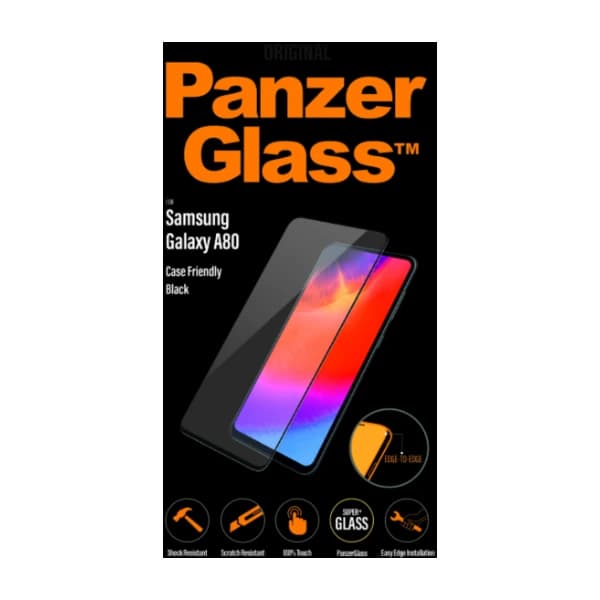 PanzerGlass Samsung Galaxy A80 skjermbeskytter, svart