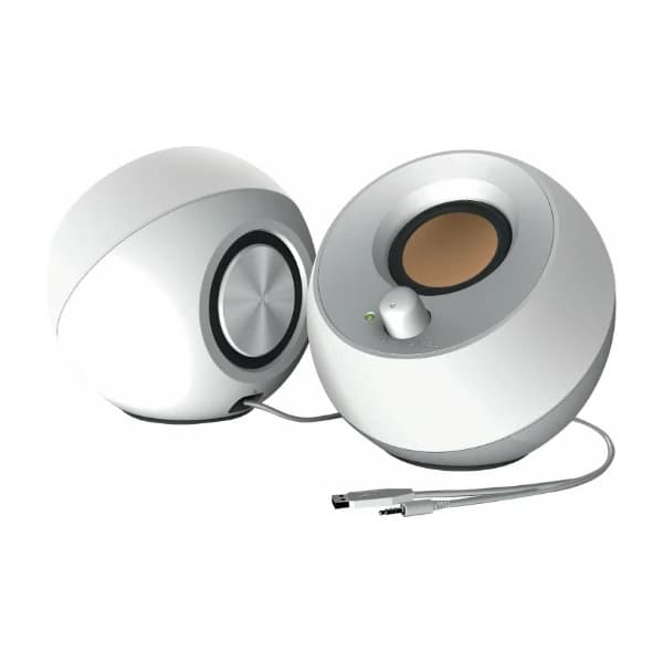 Creative Pebble 2.0 USB-høyttalere, hvite