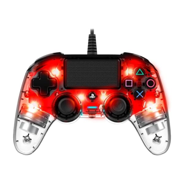 Nacon Wired LED Compact PS4 kontroller, rød
