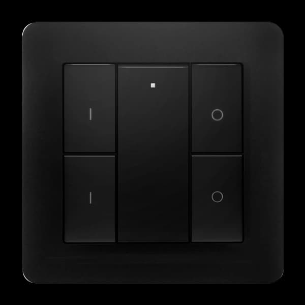 Heatit Z-Push-Knapp 4, svart