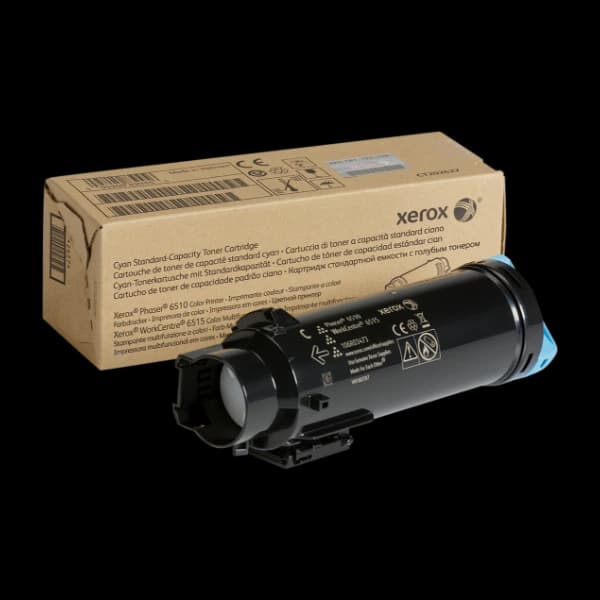 Xerox Phaser 6510 / Workcentre 6515, cyan fargepulverkassett med Standard Kapasitet (1 000 sider)