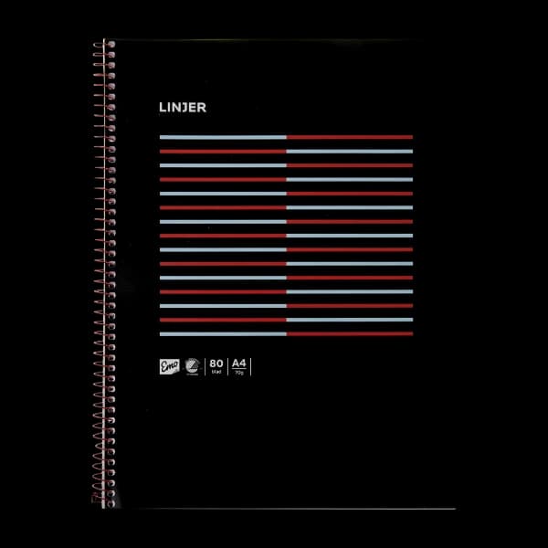 Emo Spiral Notatblokk, rød