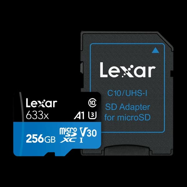 Lexar Micro-Sdxc 256 GB 633X W/Ada UHS-I minnekort