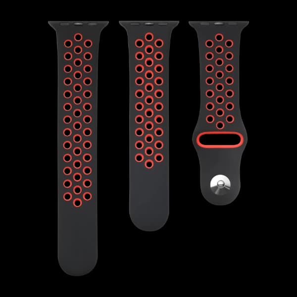 Triacle Sport-Rem Apple Watch 42/44/45 mm sv/rd