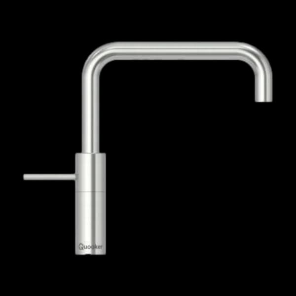 Quooker Bl. Batteri Square Kjøkkenkran, stål