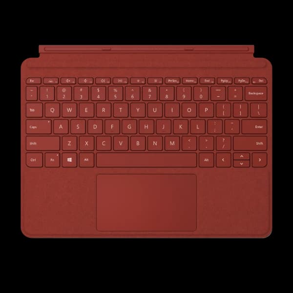 Surface Go Type Cover valmuerød