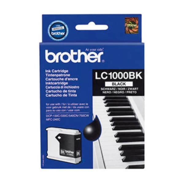 Brother LC-1000BK blekkpatron 1 Stykker Original, svart