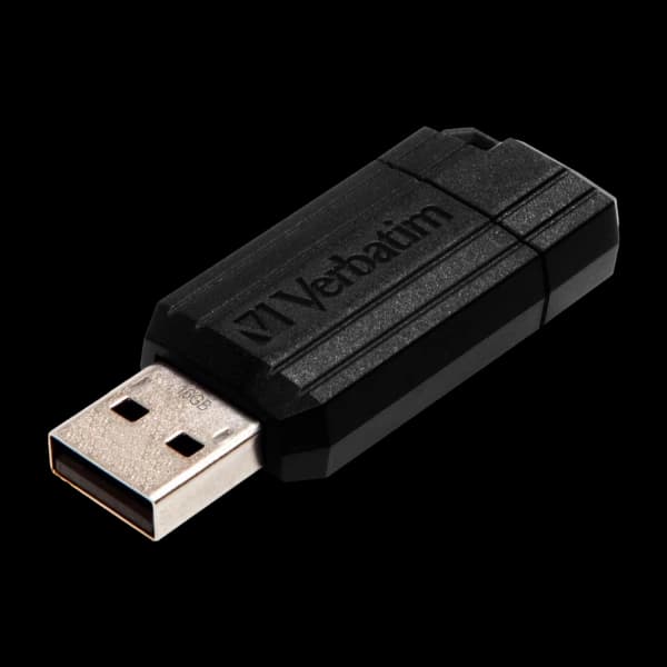 Verbatim Pinstripe USB 2.0 16Gb, svart minnepinne