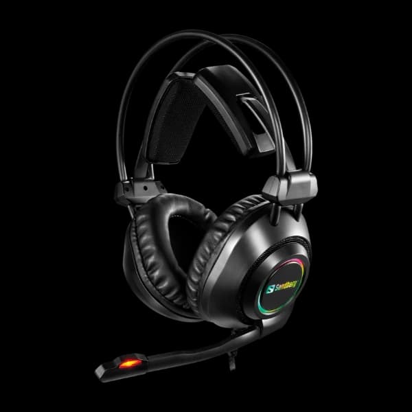 Sandberg 126-08 hodetelefon og headsett hodesett hodebånd, svart