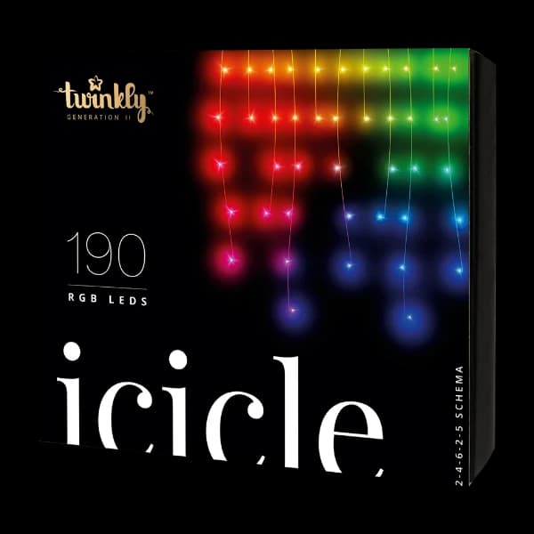 Twinkly Icicle RGB Smart lysslynge 190 LED