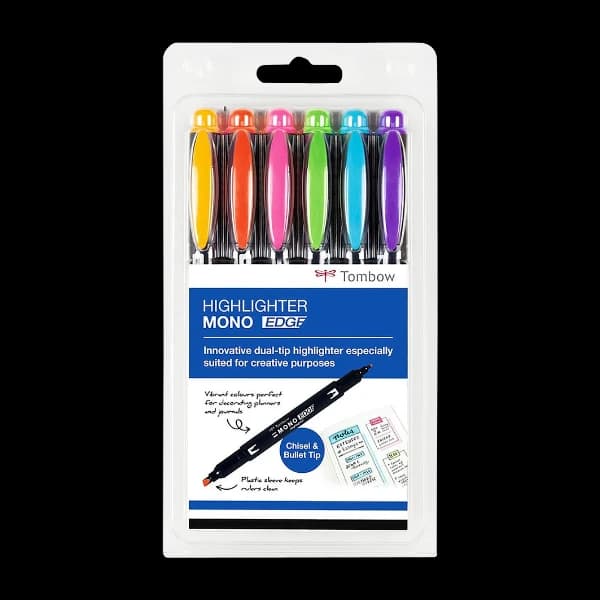 Tombow Markørpenn Mono Edge 6 stk