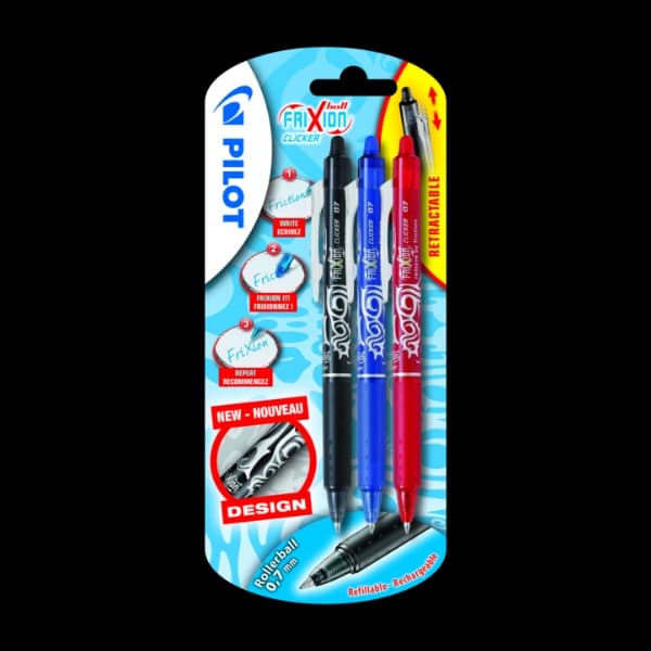 Pilot Frixion Clicker Gelpen 3 stk