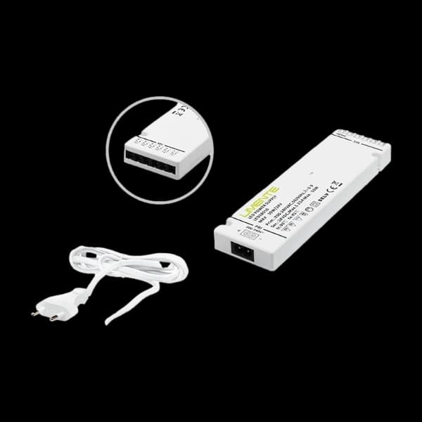 Limente LED transformator 24V DC 30W, hvit