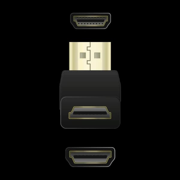 Qnect HDMI vinkel a-a