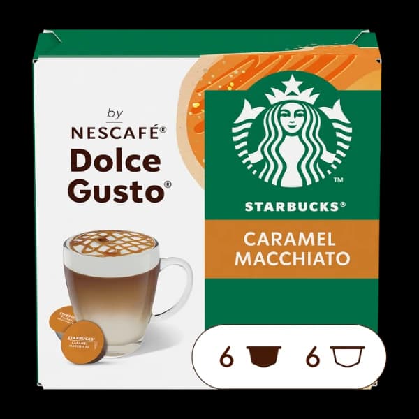 Starbucks Caramel Macchiato kaffekapsler By Nescafe Dolce gusto