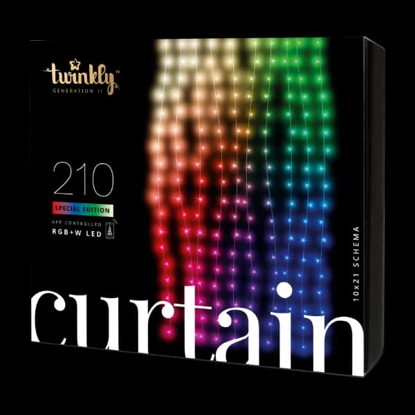 Twinkly Curtain RGB+W Smart lysslynge 210 LED