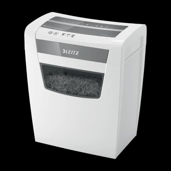 Leitz Iq Home Office P-4 Makuleringsmaskin Partikkelkutt-Makulering 22 cm, hvit