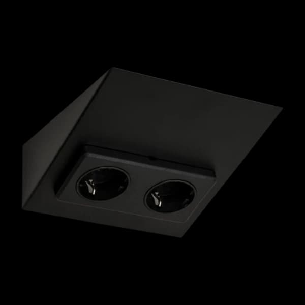 Limente Mini-2 stikkontakt, svart