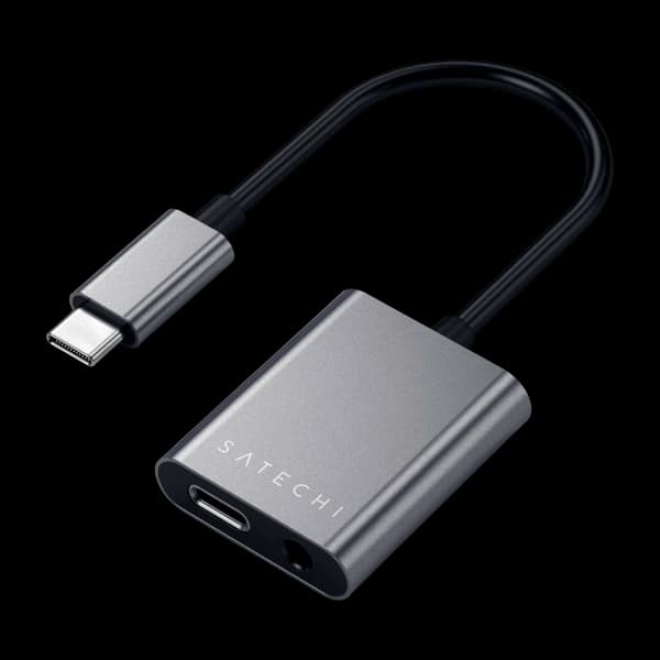 Satechi USBC-3,5 mm jack adapter Space gray