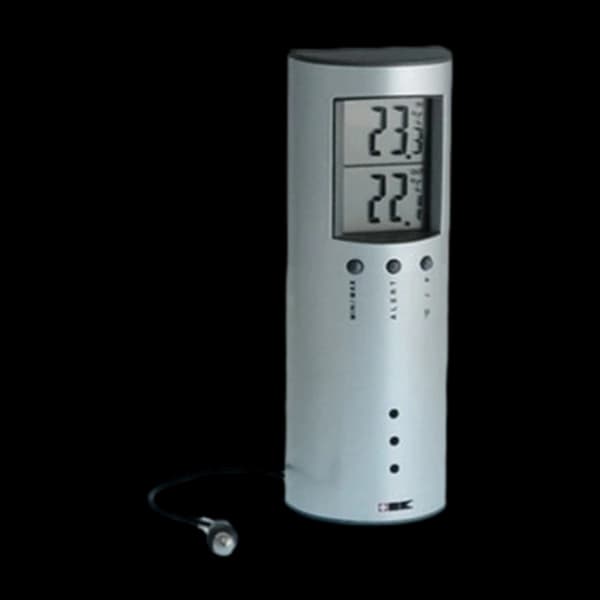 Inne/Ute Termometer, sølv small