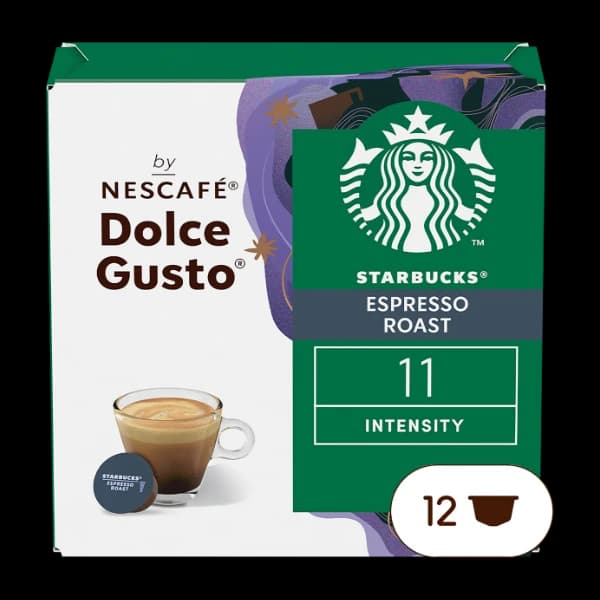 Starbucks espresso Roast kaffekapsler By Nescafe Dolce gusto