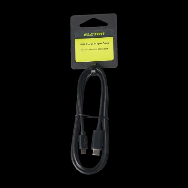 Eletra USBC-MUSB Cable 1M bk