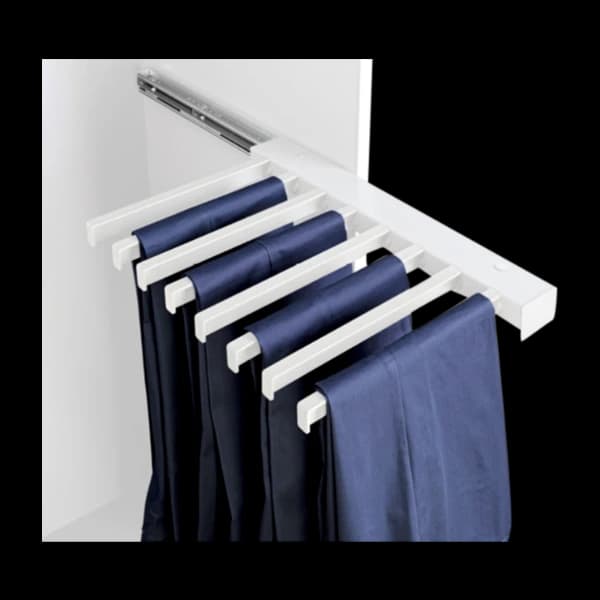 PELLY SIDEMONTERT BUKSEUTTREKK, HVIT