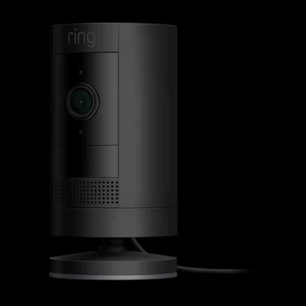 Ring Stick Up Cam Plugin overvåkningskamera, svart