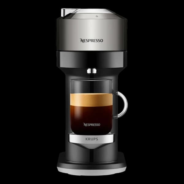 Nespresso Vertuo Next Deluxe kapselmaskin By Krups, krom