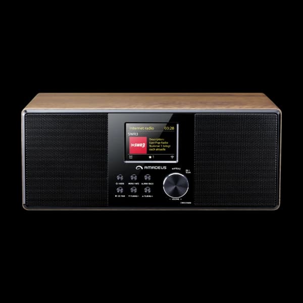 Amadeus Crescendo DAB+ WiFi radio, Mørkt tre
