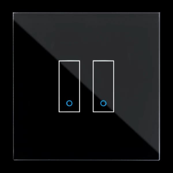 iOtty LSWE22 dobbel Smartbryter, svart lswe22b