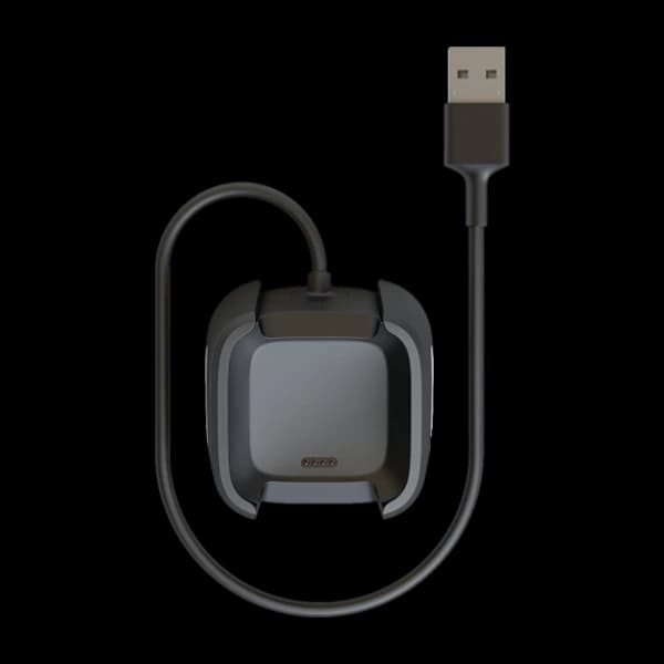 Fitbit Versa USB-Ladekabel, sort