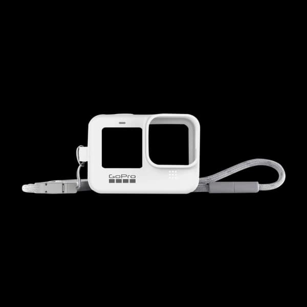 GoPro hylster + halsbånd, hvit