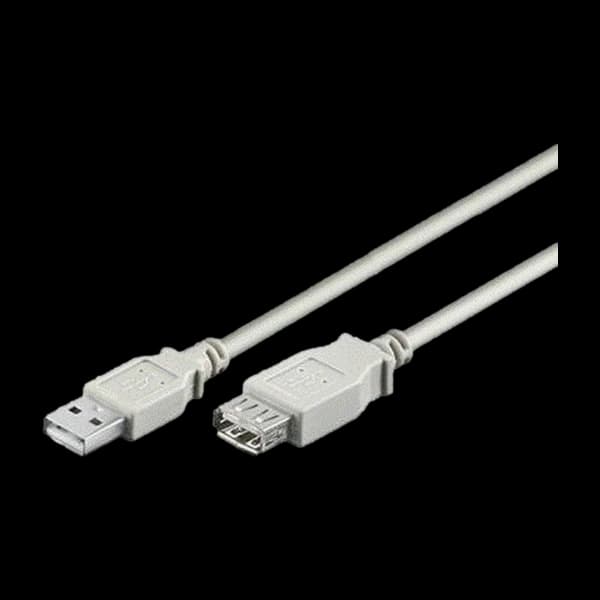 Qnect USB 2.0 A hane - A Hun Cable 0,3m.