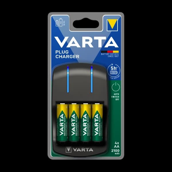 Varta Plug lader 4xaa