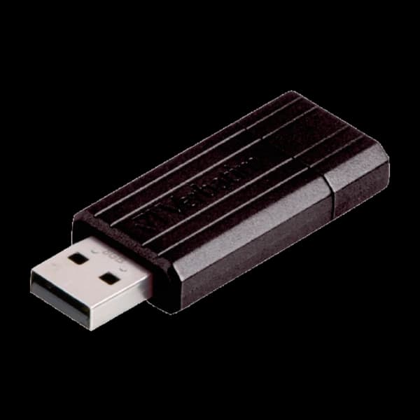 Verbatim Pinstripe USB 2.0 8 GB, svart minnepinne